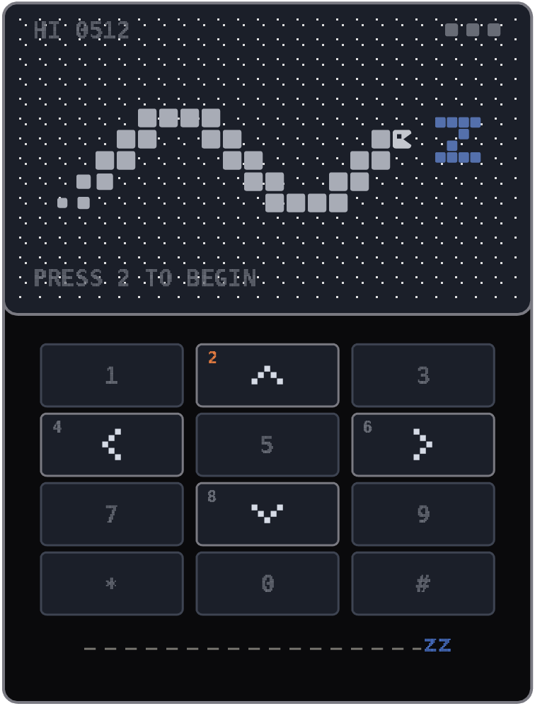 RZ-003, the handset, the panel as it prints.