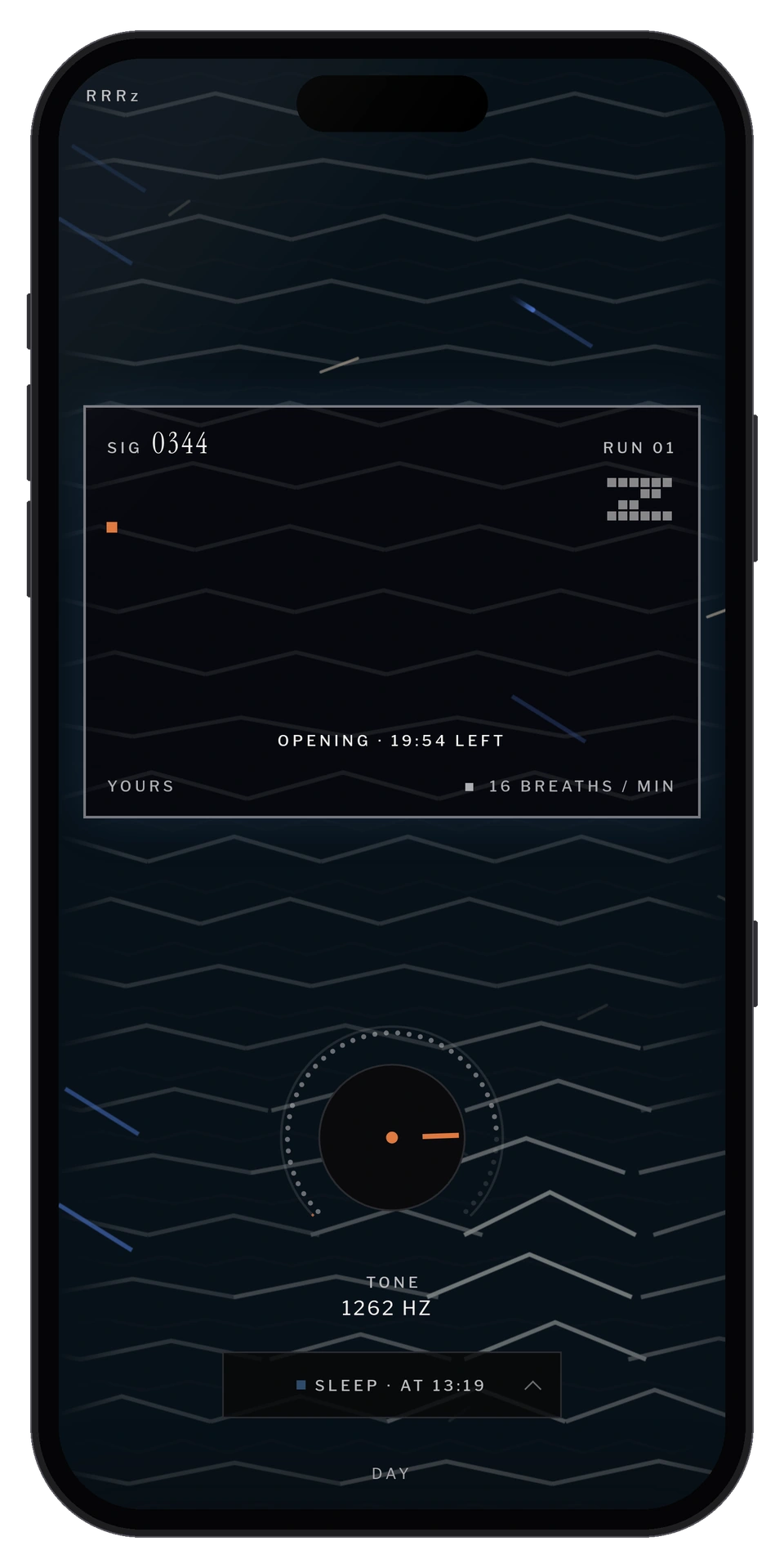 The whole range in one minute. No recordings: every sound is generated as it plays.